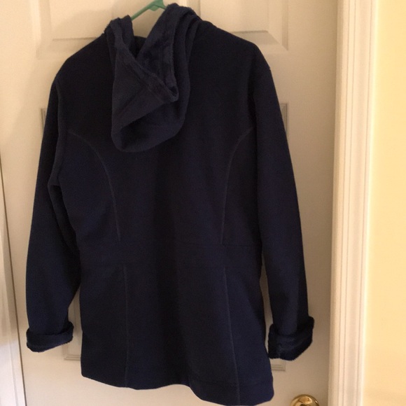 Land’s End ladies jacket coat size 14-16 navy - Picture 4 of 6